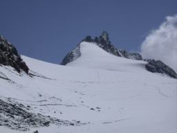 DSCN3654.jpg: der Gipfelaufschwung auf die Hochwilde (Nordgipfel (3458m)