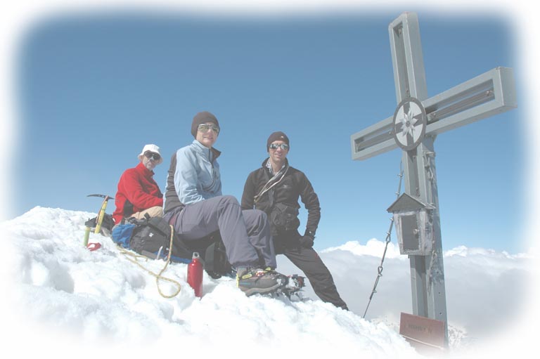 Gipfelkreuz am Groen Wiesbachhorn